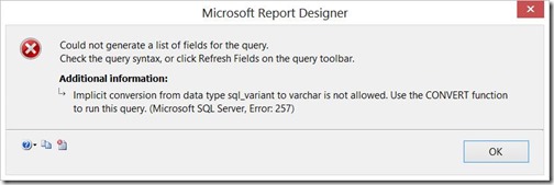 BIDS Error – Passing Variables to Stored Procedures, Part I