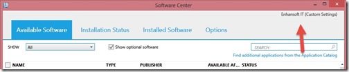 Resultant Client Settings - Software Center 1