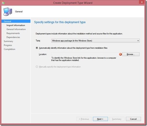 How to Add a Third Deployment Type (Windows 8.x) to an Existing Application-Step 3