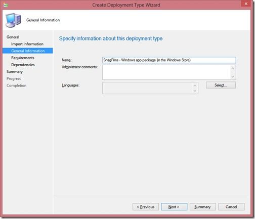 How to Add a Third Deployment Type (Windows 8.x) to an Existing Application-Step 8