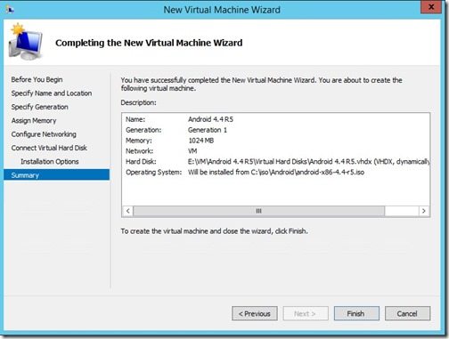 How to Create a VM for Android 4.4 R5-Finish