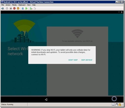 Configuring an Android 5.1 RC1 VM-Step 4