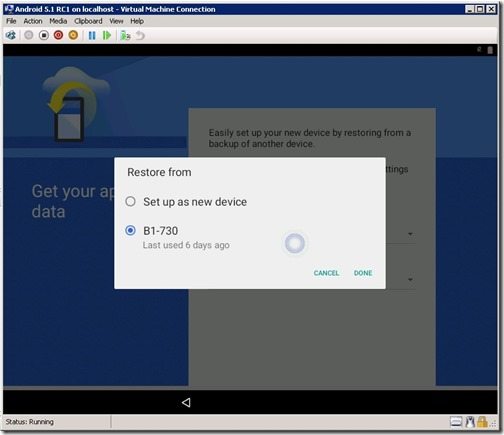 Configuring an Android 5.1 RC1 VM-Step 9