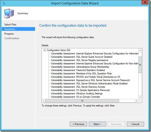 How to install Vulnerability Assessment Configuration Pack-Step 13