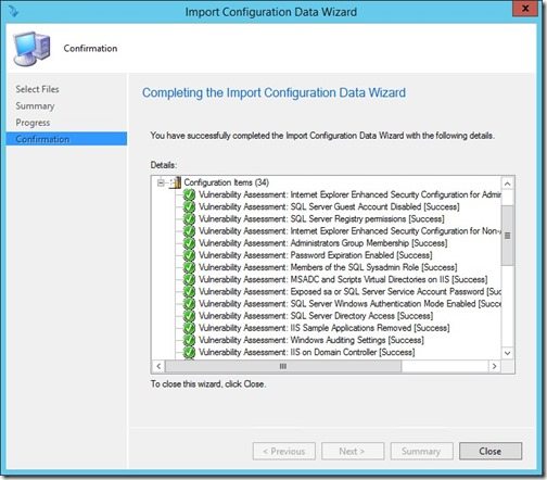 How to install Vulnerability Assessment Configuration Pack-Step 14
