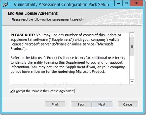 How to install Vulnerability Assessment Configuration Pack-Step 3