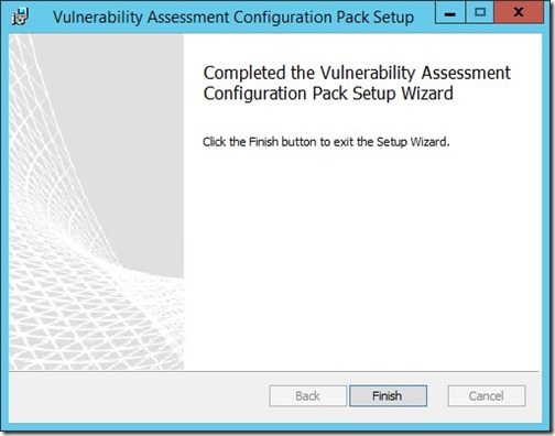 How to install Vulnerability Assessment Configuration Pack-Step 6