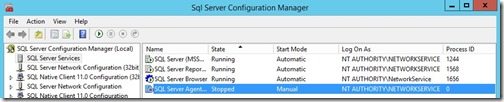 SQL Server Configuration Manager Service console