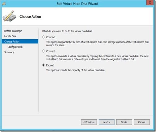 How to Expand a Disk within a VM That Is Using a VHD File-Step 4