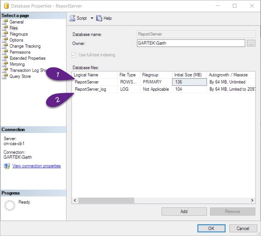 Sql Server Database Ultrafinders