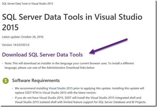 How to Install SQL Server Integration Services Tools-Step2