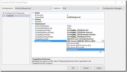 SSDT and RDL Versions-Detect Version