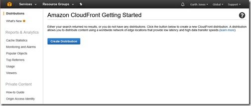 Amazon CloudFront-Create Distribution