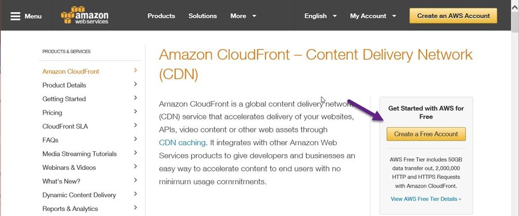 Signing-Up for Amazon CloudFront