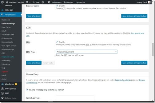 Installing W3 Total Cache and Amazon CloudFront on WordPress-CDN