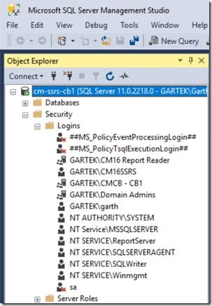 SQL Server Computer Account Login - Object Explorer