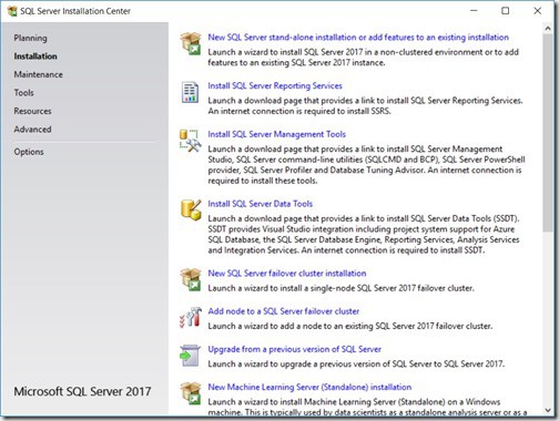 SQL Server 2017 - New