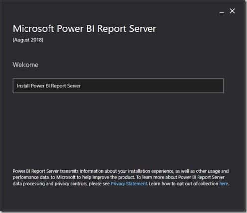 Power BI Report Server - Install