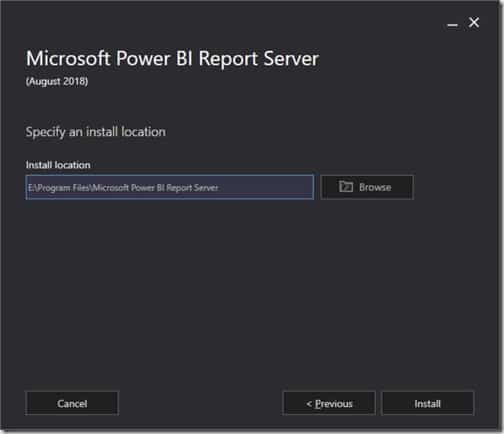 Power BI Report Server - Location
