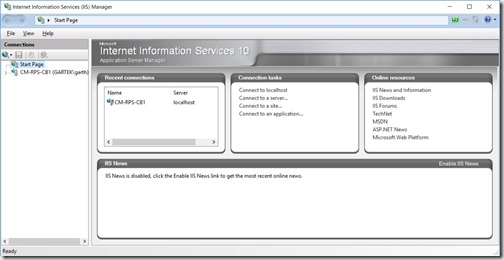 Setup SSRS to Use HTTPS - Internet Information Services (IIS) Manager