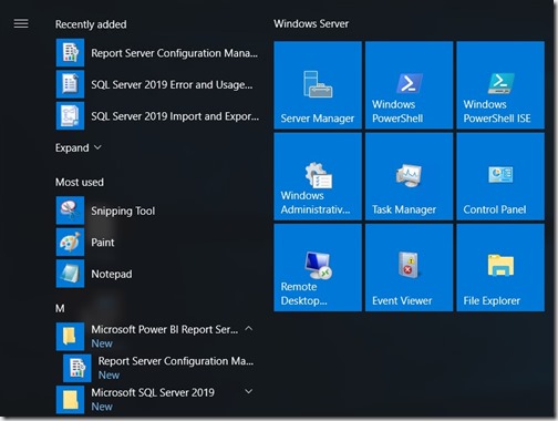 Power BI Report Server 2019 - Folder
