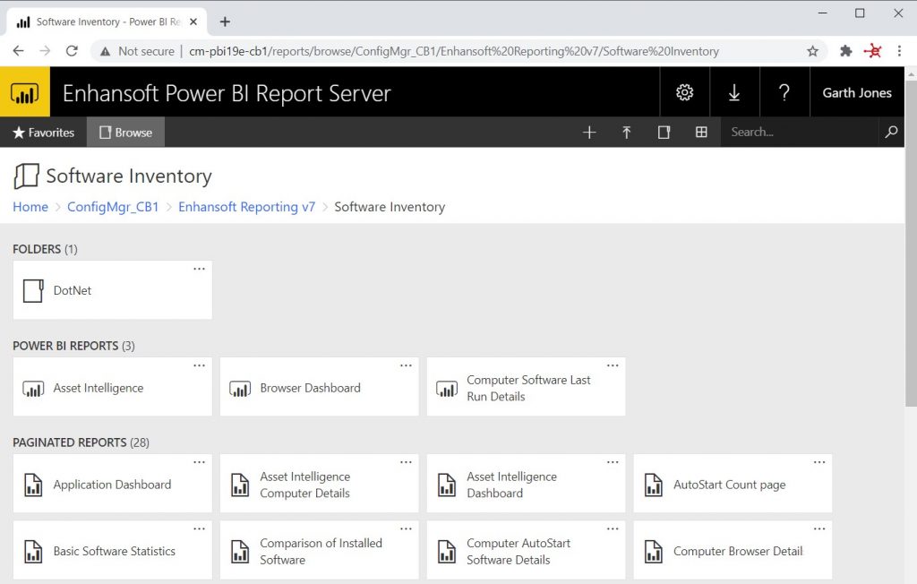 Accessing ConfigMgr Reports - Enhansoft Power BI Report Server