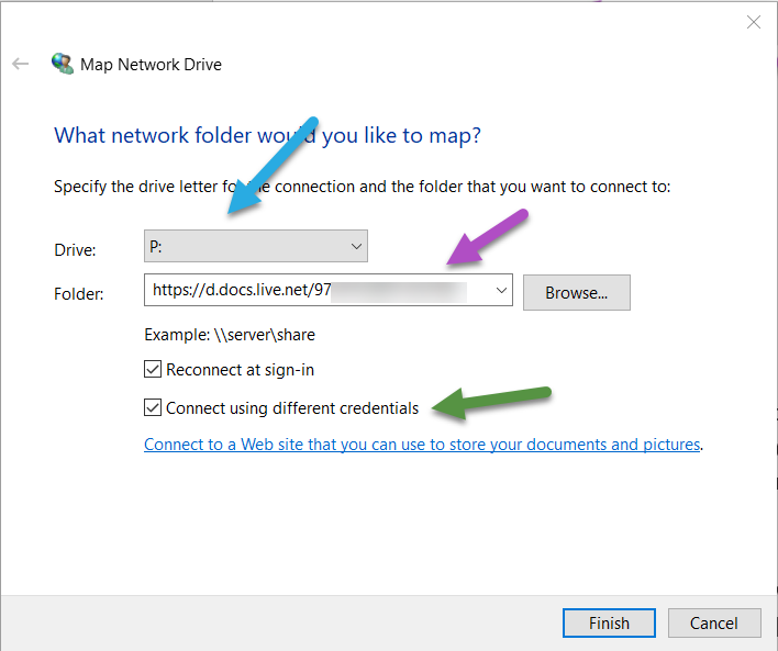 Give you drive letter to OneDrive as a Mapped Drive