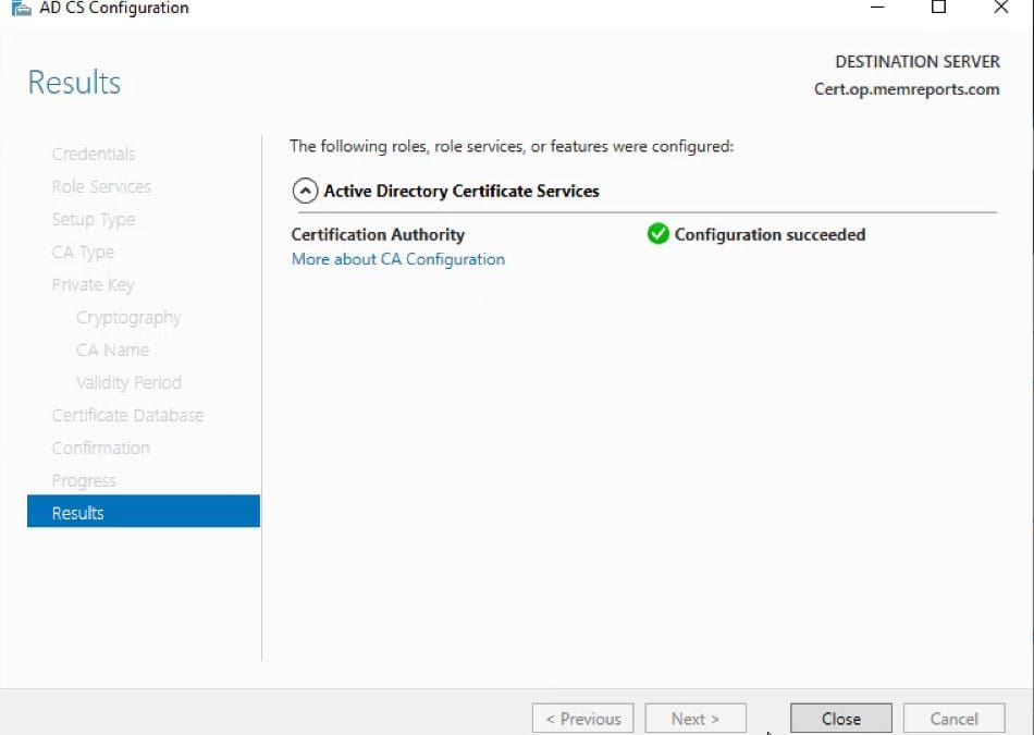How to Configure AD Certificate Server