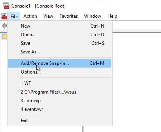 open MMC.exe and opening Add/Remove Snap-in menu item. 