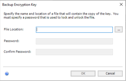 Backup Encryption Key