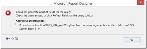 BIDS Error 3 – Passing Variables to Stored Procedures