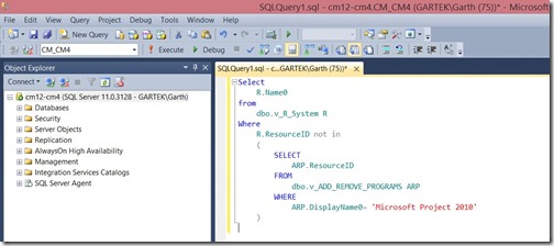 Subselect Query for Reports (SQL)